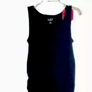 NWT Isabel (XL) Maternity Black Sleeveless Cotton Knit Dress.